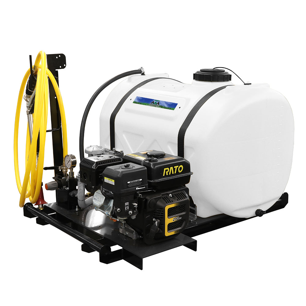 garden pump up style sprayer Master MFG 60 Gallon Tree Skid Sprayer