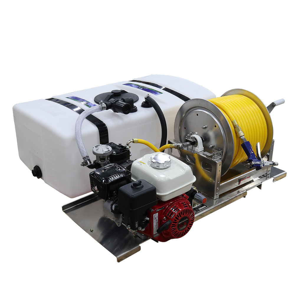 herbicide skid sprayer Master MFG 50 Gallon Low Profile Professional Lawn Care Skid Sprayer