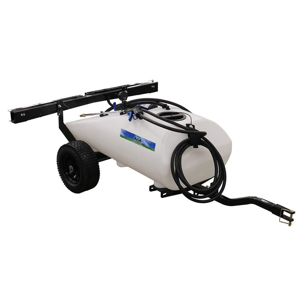 garden tractor pull behind sprayer Master Manufacturing 24 Gallon Deluxe Tow-Behind Spot & Broadcast Sprayer