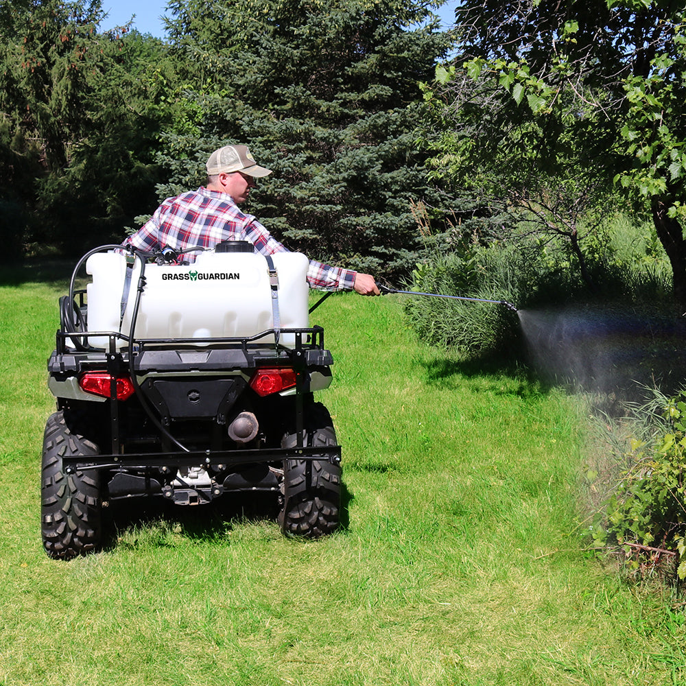 atv garden sprayer Grass Guardian 25 Gallon ATV Broadcast Sprayer