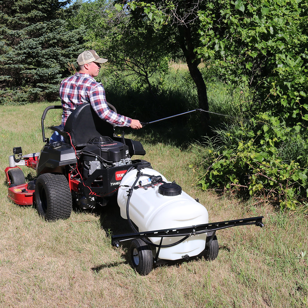 25 gal tow behind lawn and garden sprayer Grass Guardian 25 Gallon Trailer Broadcast Sprayer