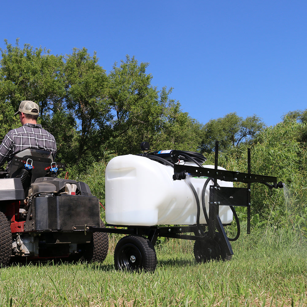 25 gal tow behind lawn and garden sprayer 25 Gallon Pull Behind Broadcast Sprayer