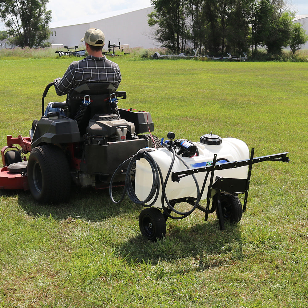 25 gal tow behind lawn and garden sprayer 25 Gallon Deluxe Pull Behind Broadcast Sprayer